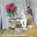 Statuette by Maillol and Red Roses